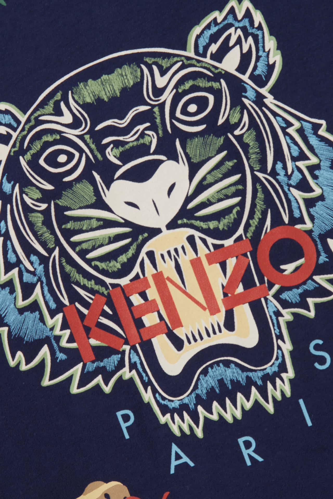 Blue Green Kenzo Tiger Shirt