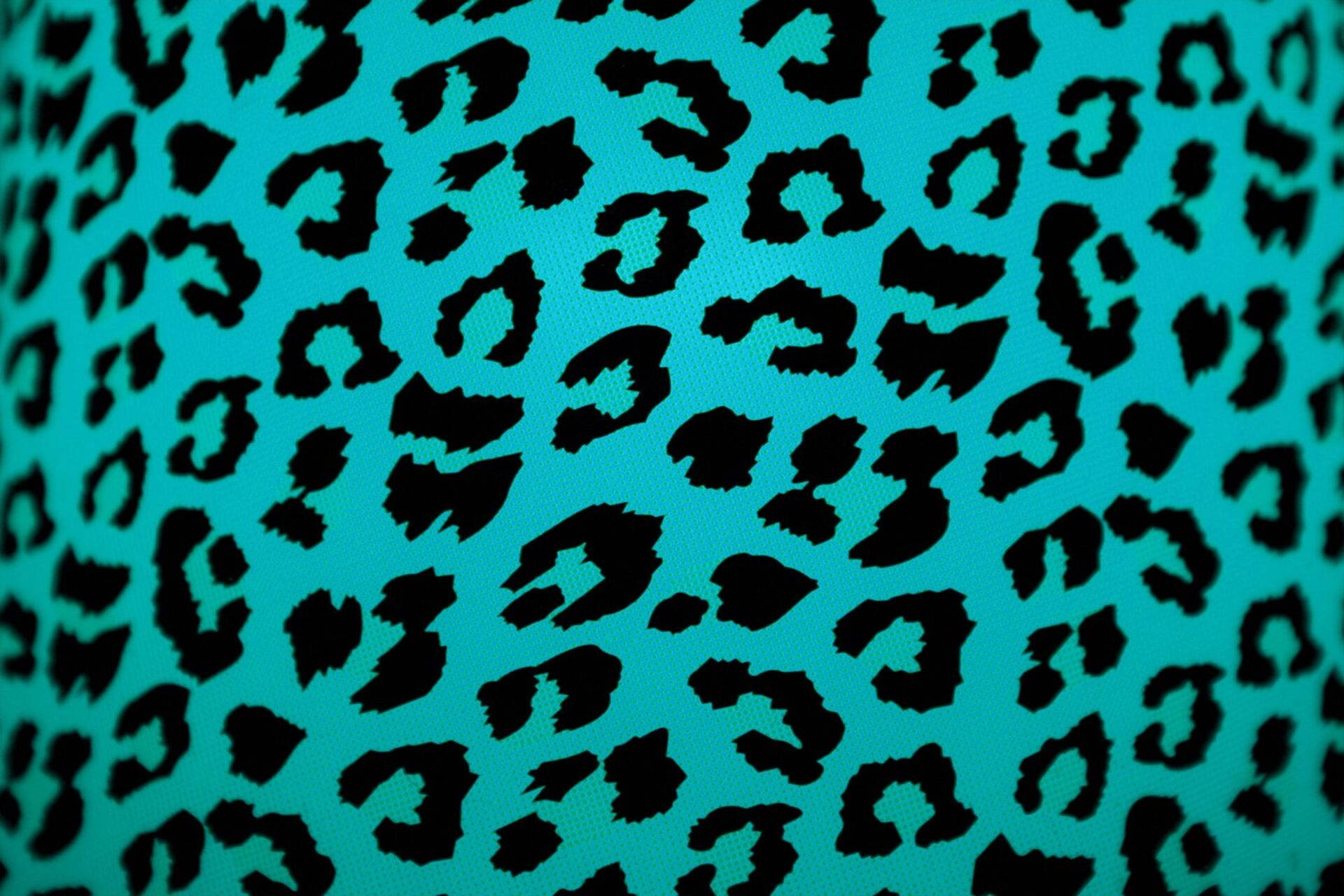 Blue-green Leopard Print