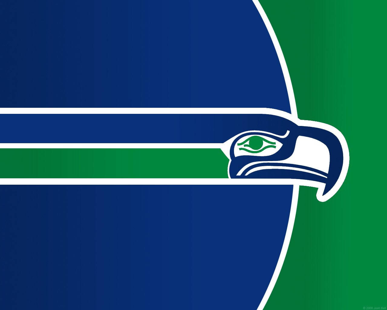 Blue Green Seattle Seahawks Logo Background