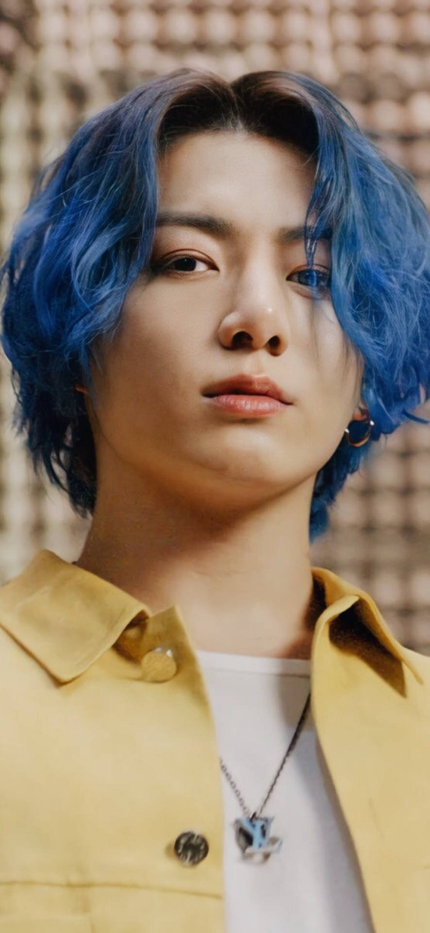 Blue Hair South Korean Singer Background
