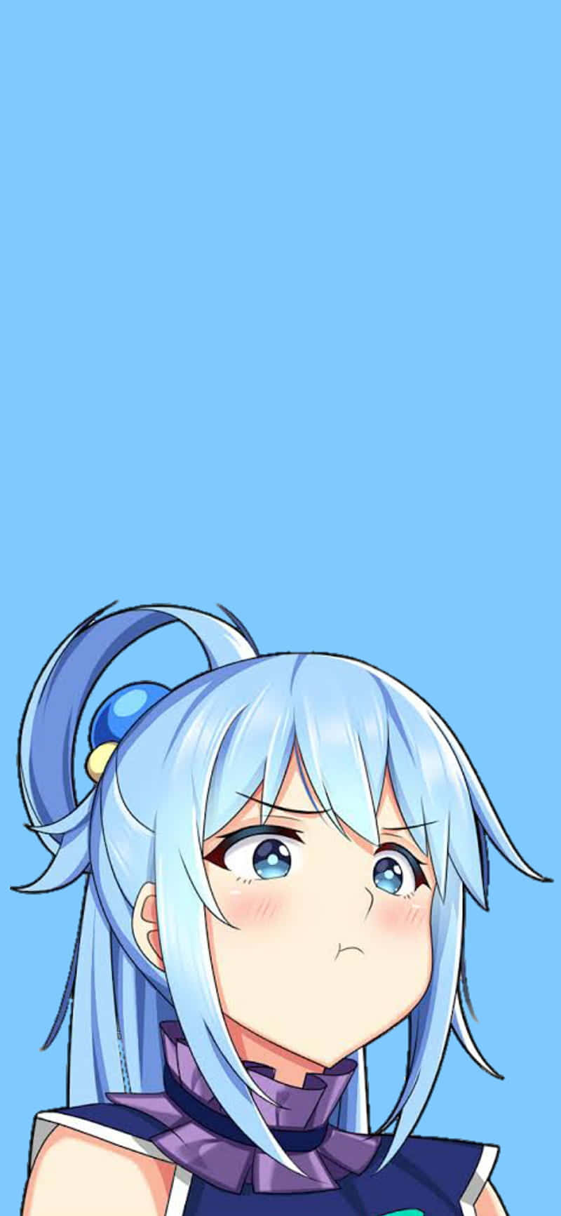 Blue Haired Anime Character Aqua