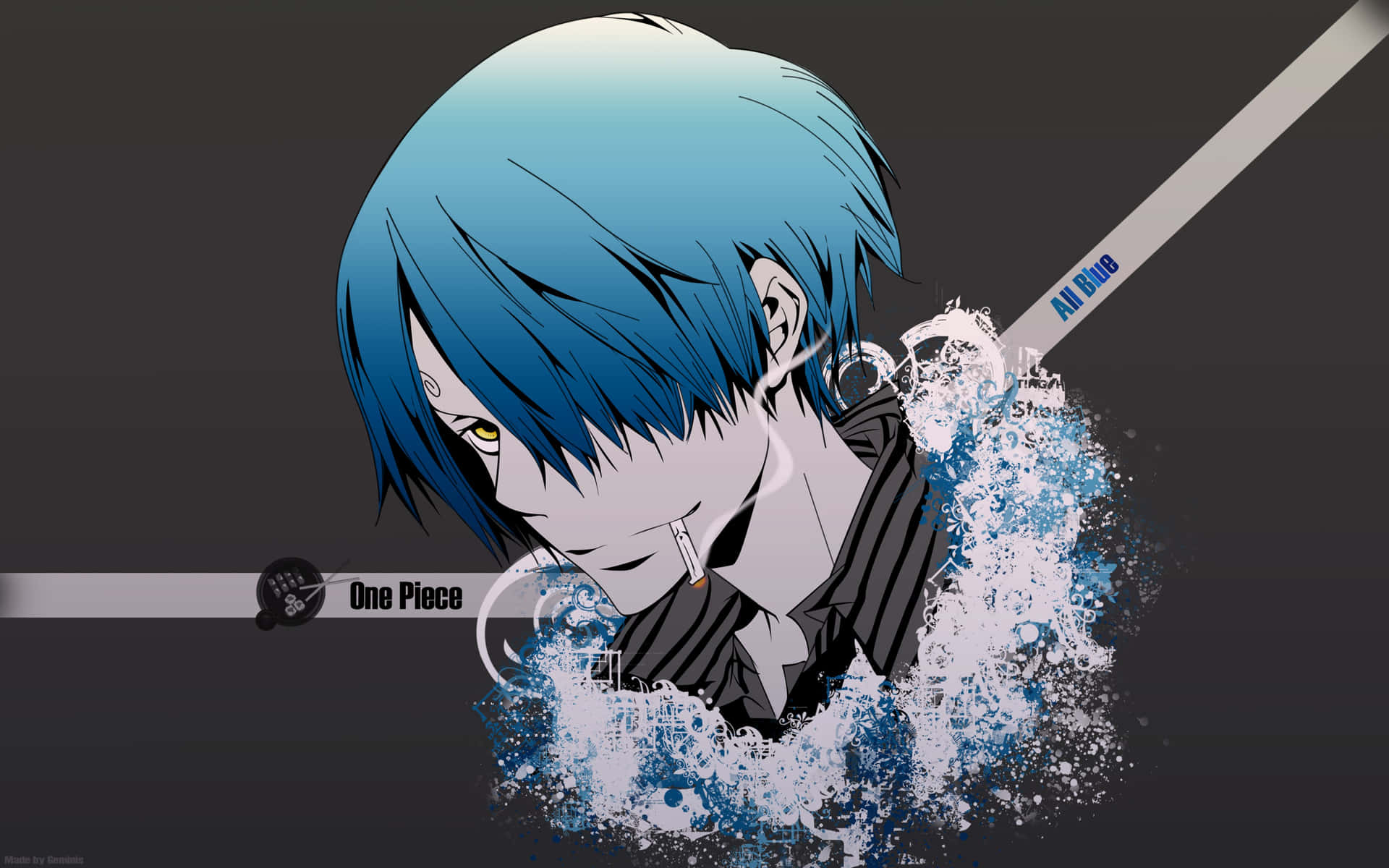 Blue-haired Sanji 4k Background