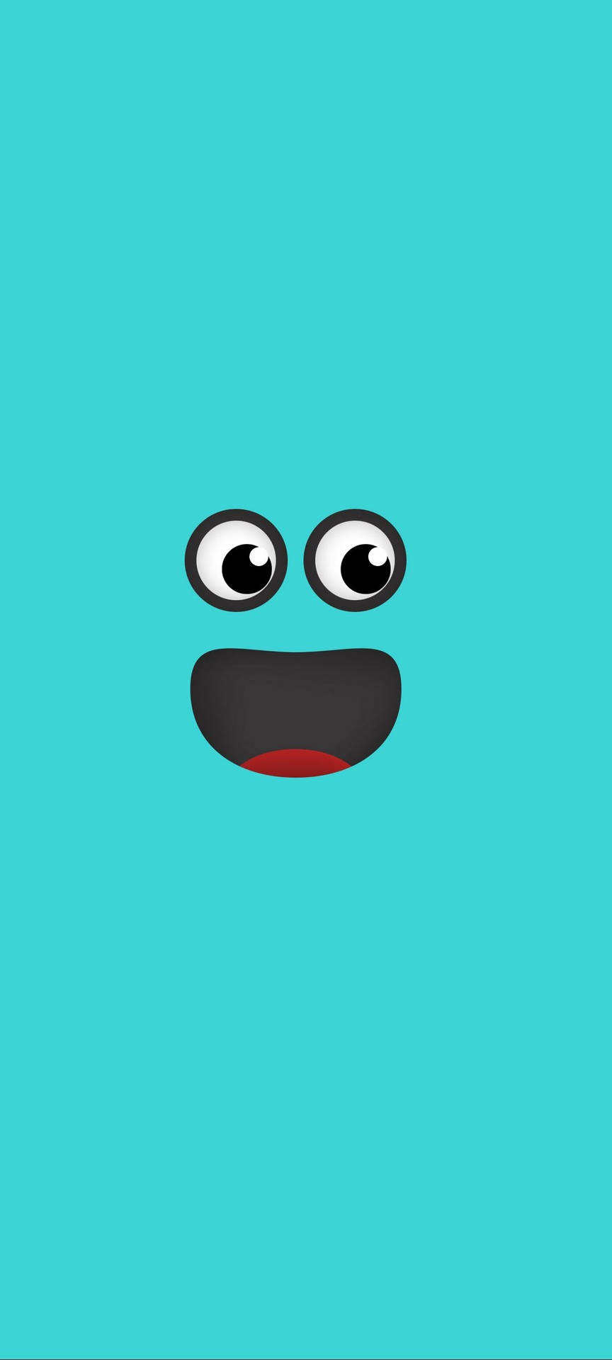 Blue Happy Face Oneplus 9r Background