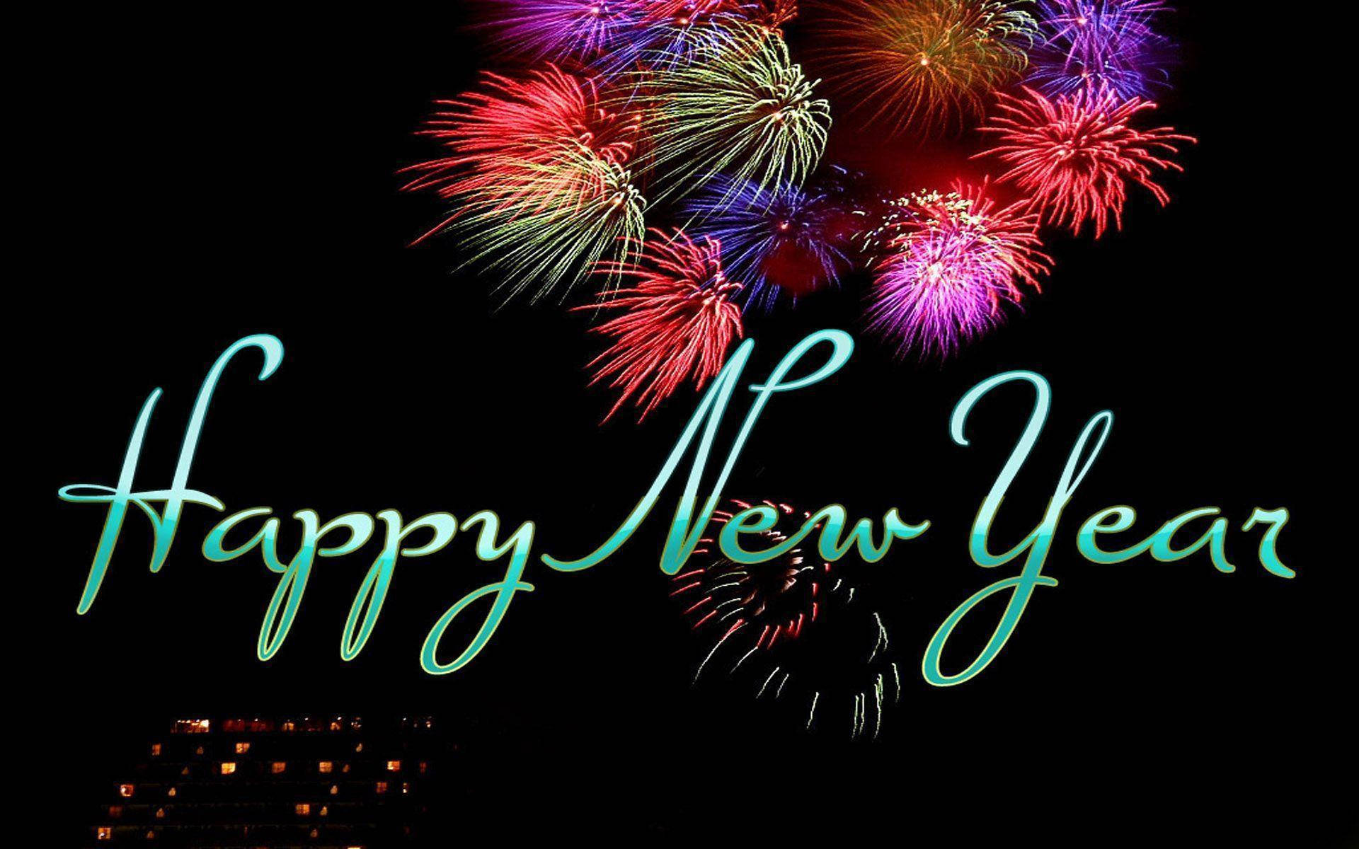 Blue Happy New Year 2021 Greeting Background