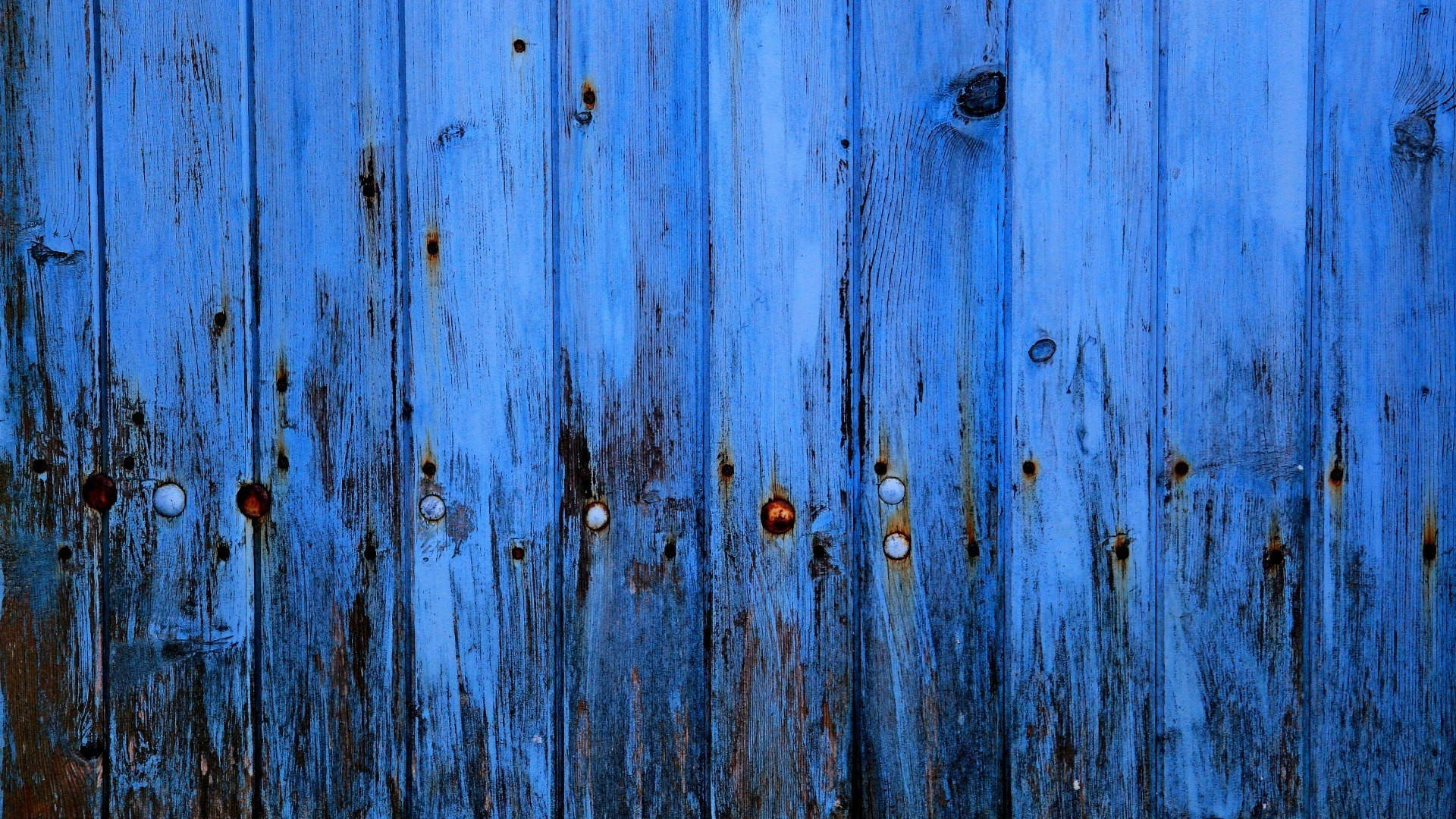 Blue Hd Wood Fence Background