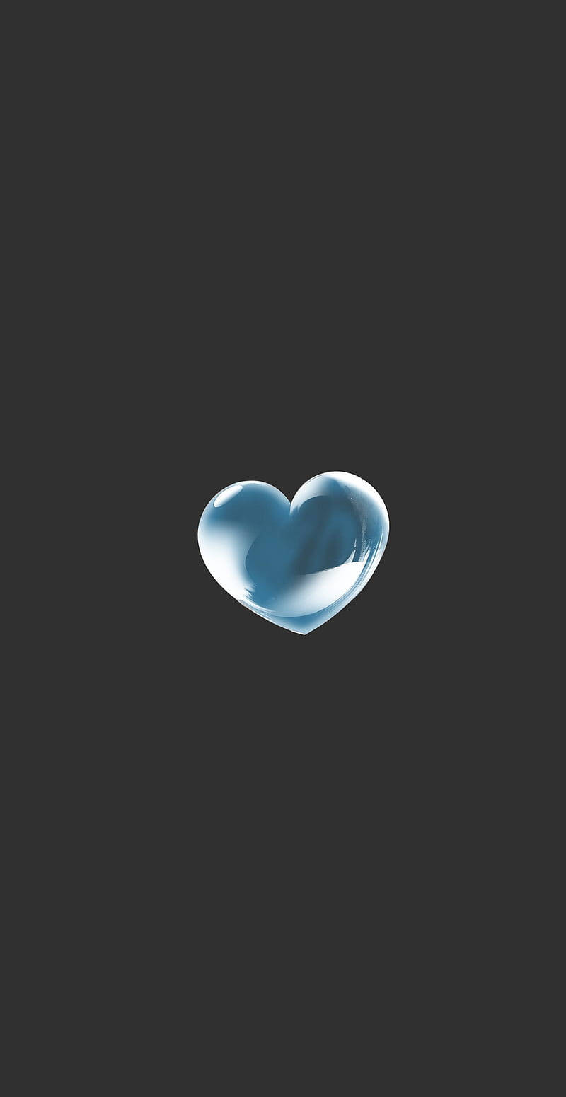 Blue Heart Digital Art Background