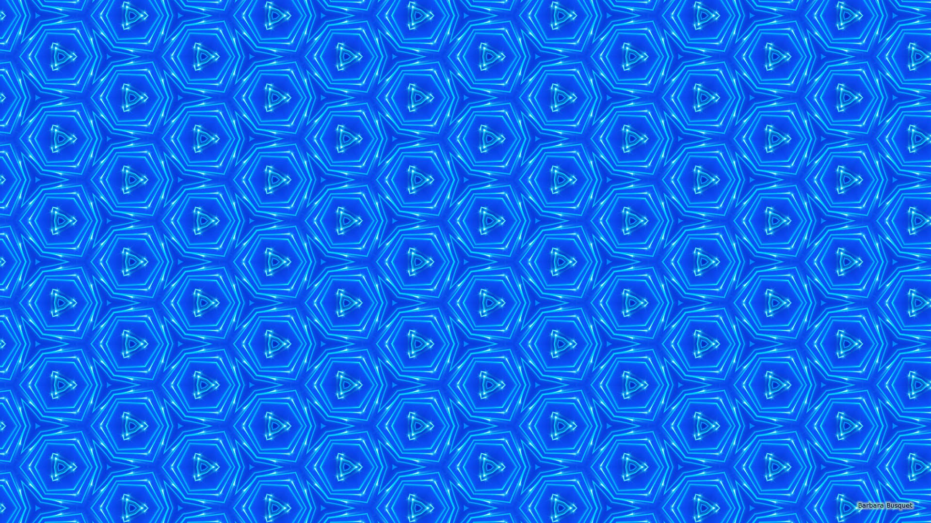 Blue Hexagons Fun Pattern Background