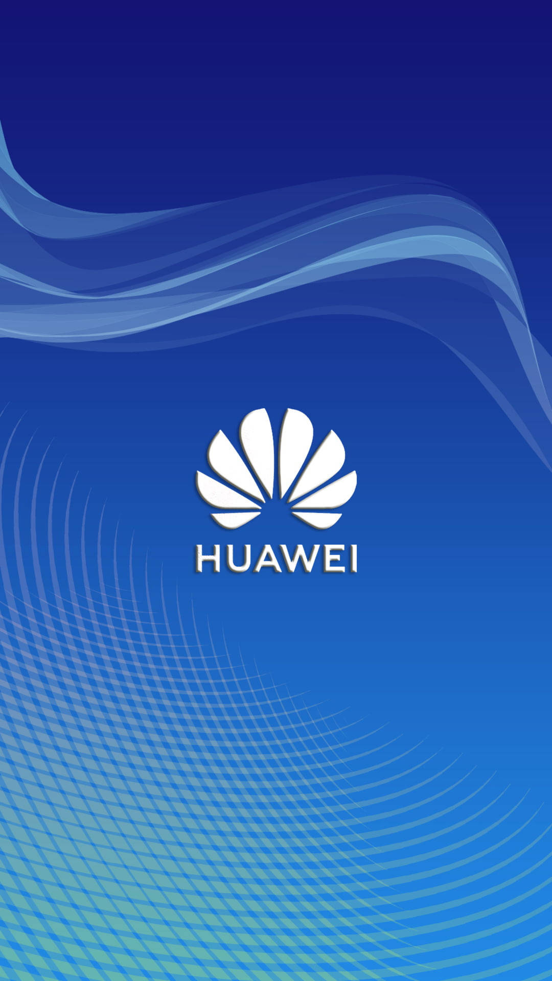 Blue Huawei Logo Background