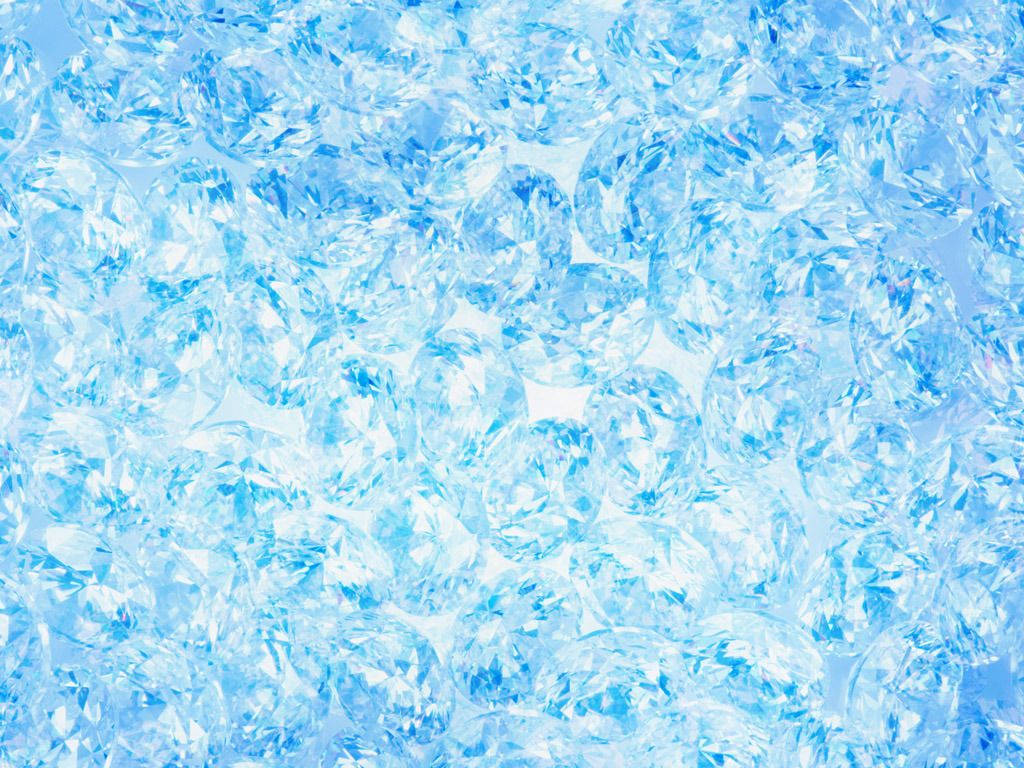 Blue Ice Crystals Background