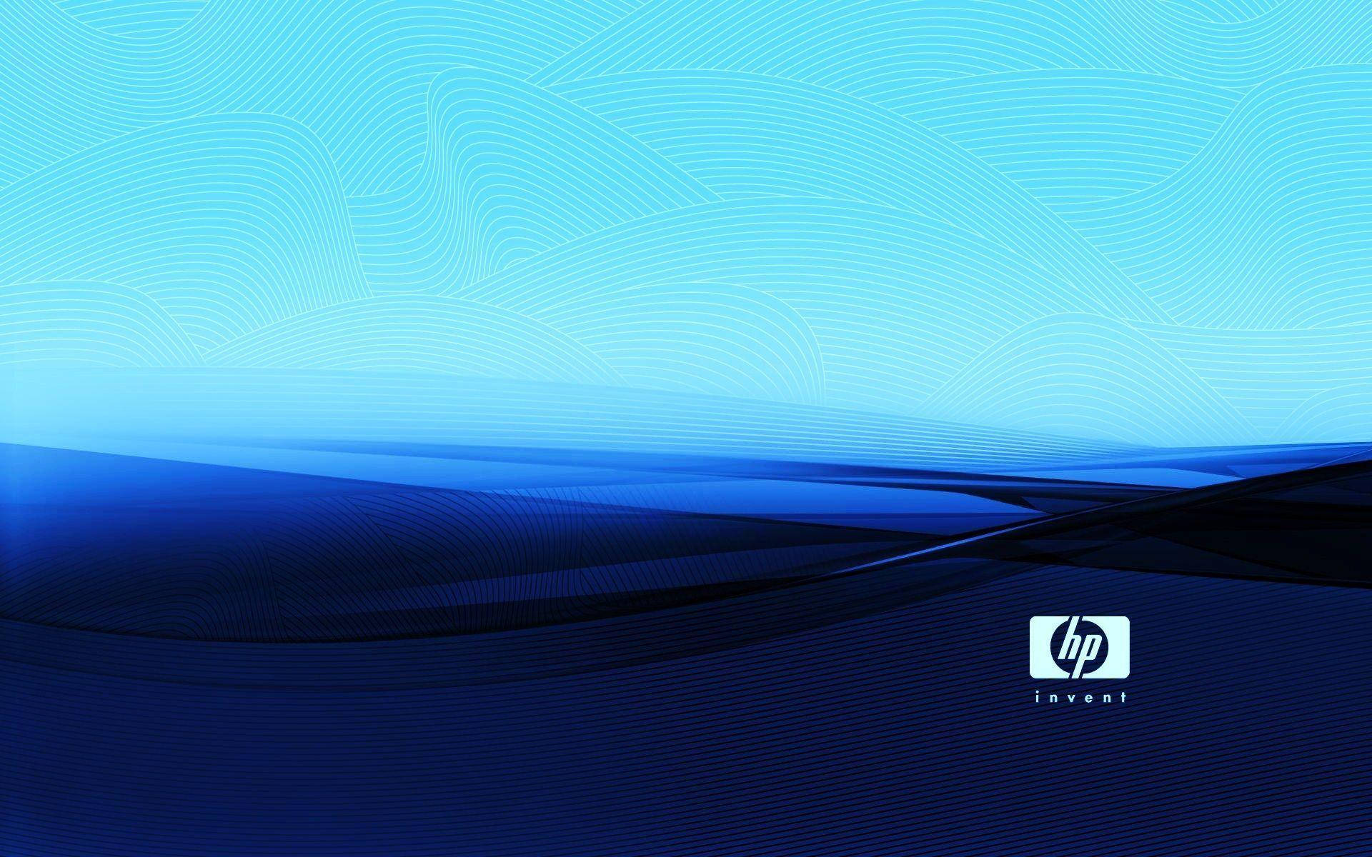 Blue Invent Hp Laptop Logo Background