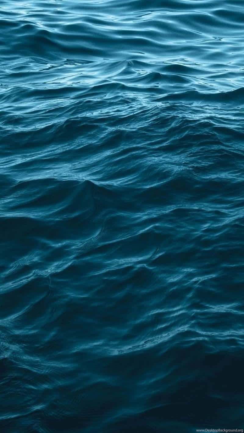 Blue Iphone Xr Calm Waves Background