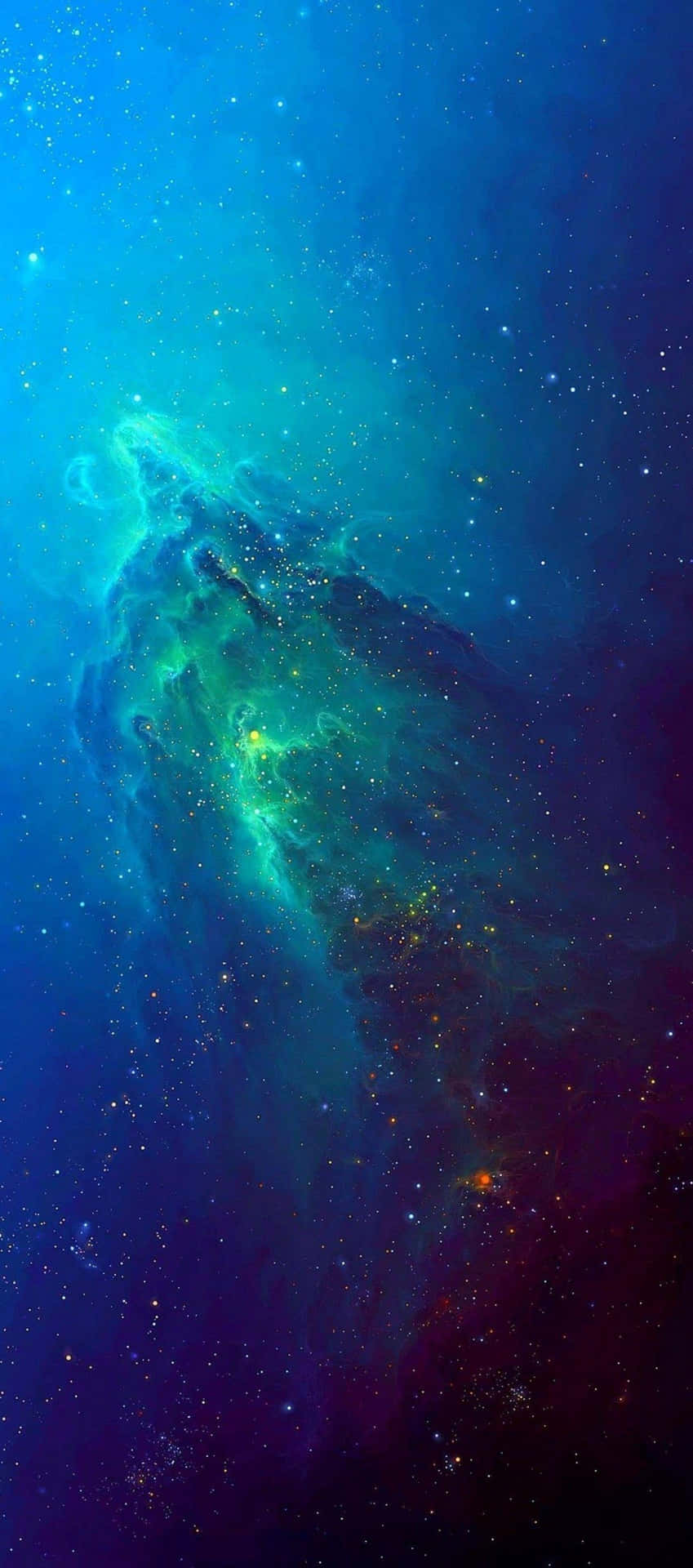 Blue Iphone Xr Space Clouds Background