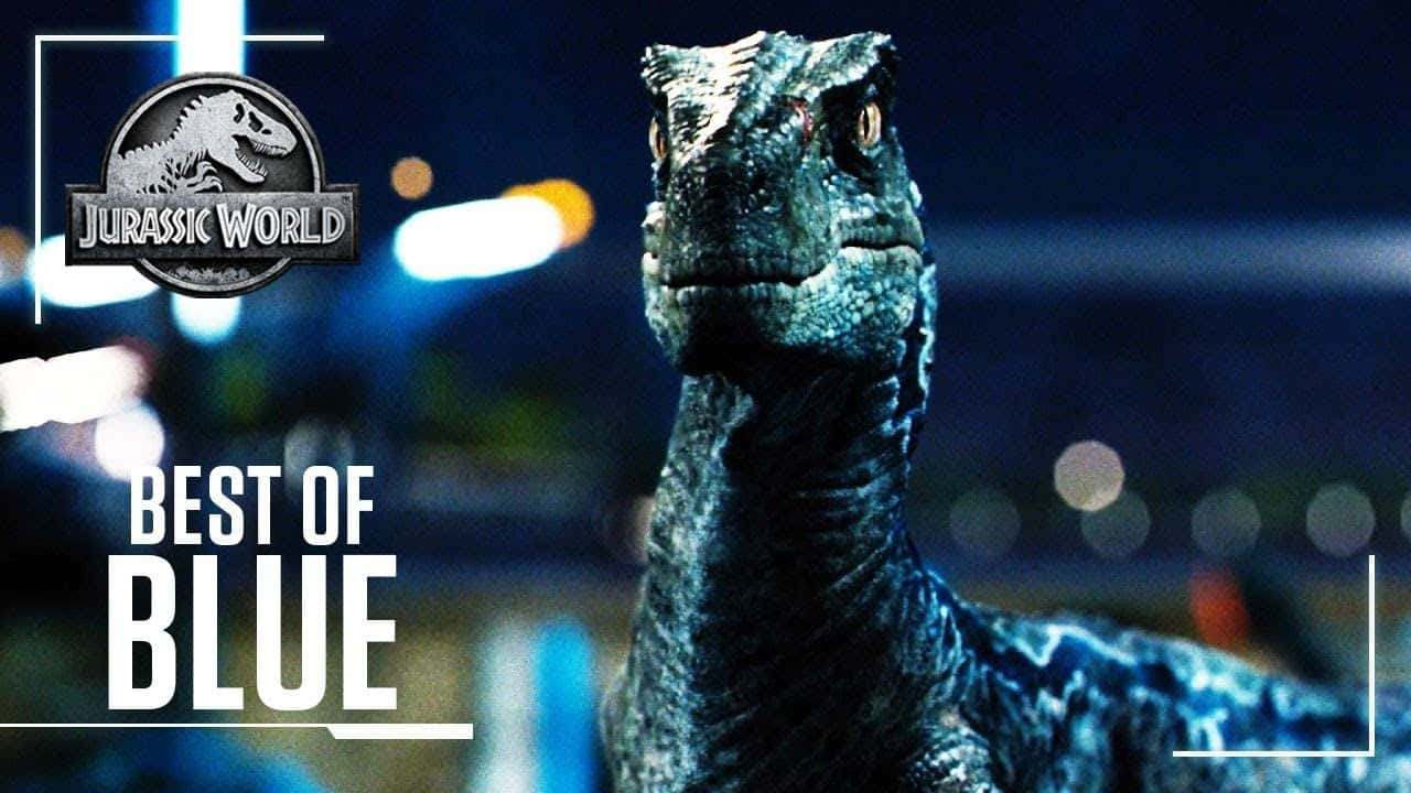 Blue Jurassic World Close-up Background