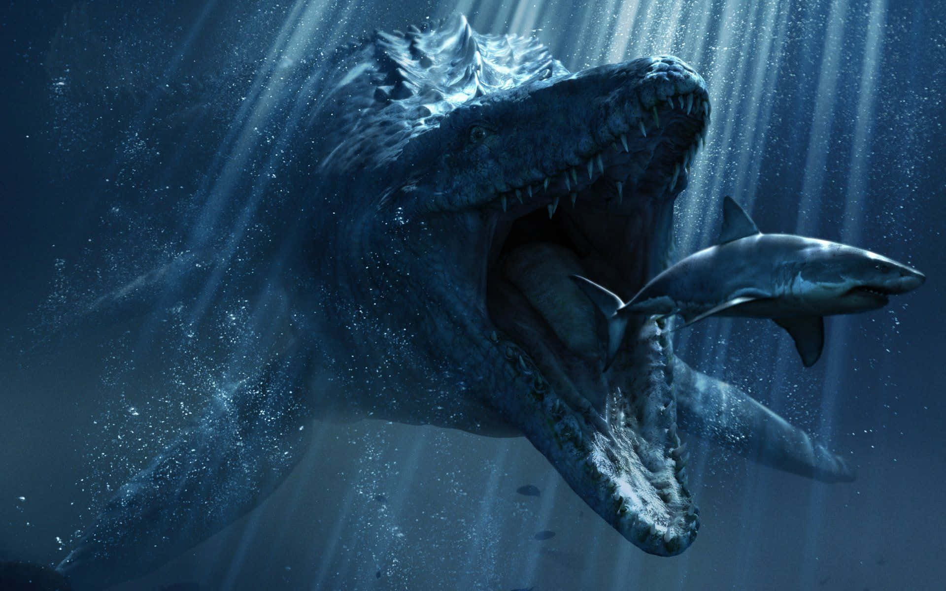 Blue Jurassic World Mosasaurus