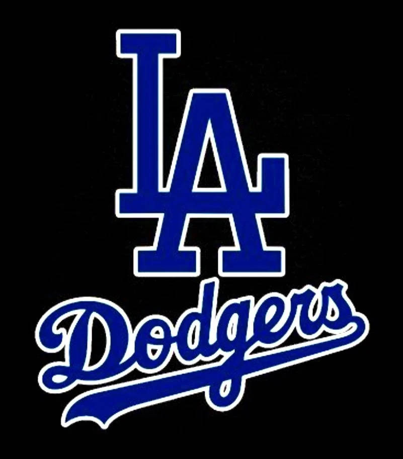 Blue La Dodgers Logo Background