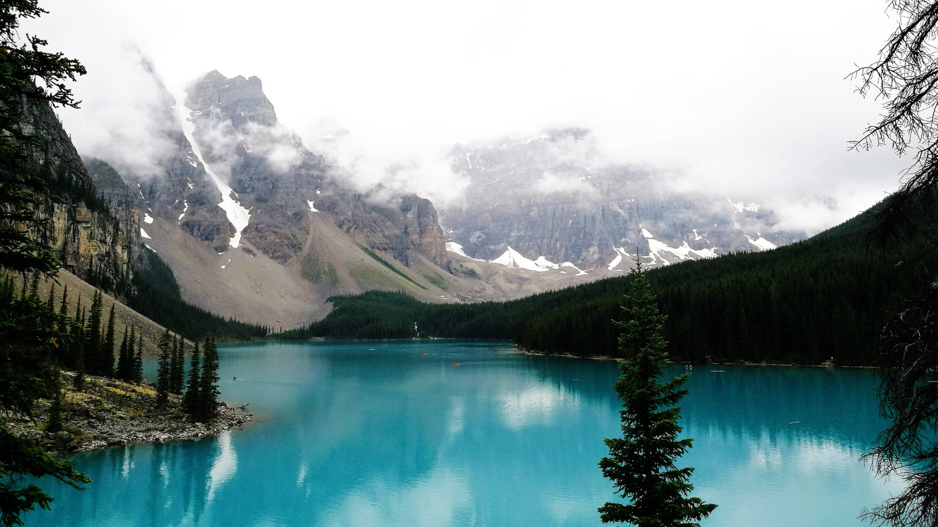 Blue Lake Hd Landscape Desktop Background