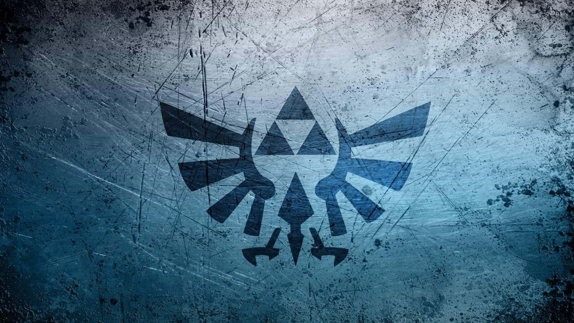 Blue Legend Of Zelda Twilight Princess Symbol Background