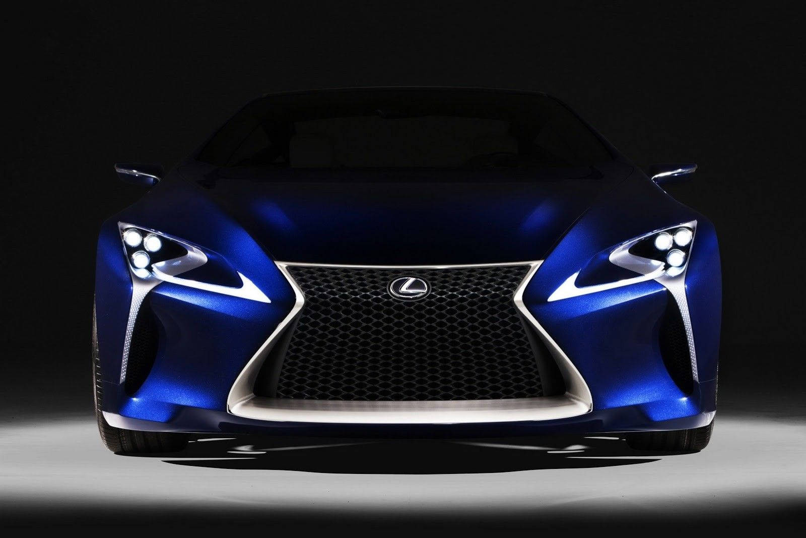Blue Lexus Lf-lc Concept Car Background