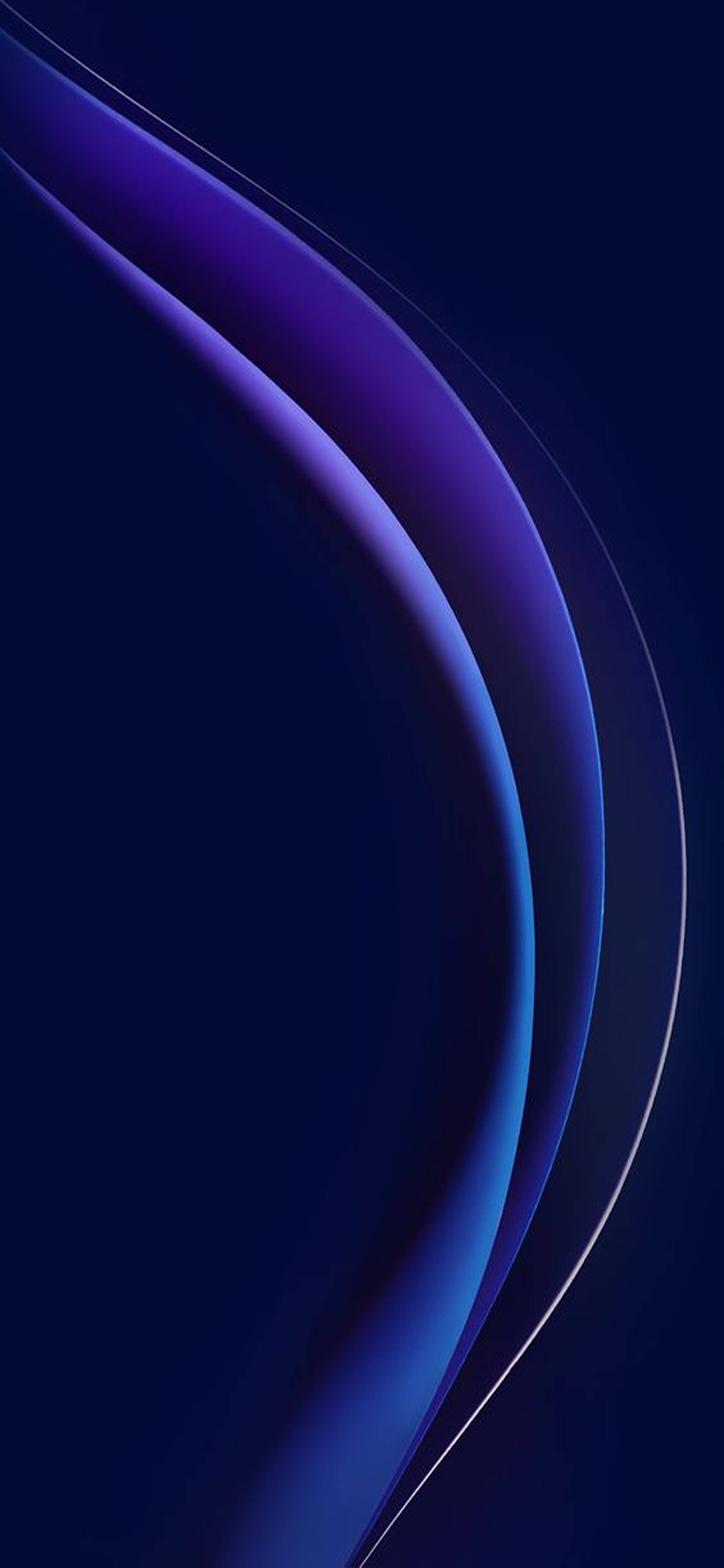 Blue Light Waves Redmi Note 9 Pro Background