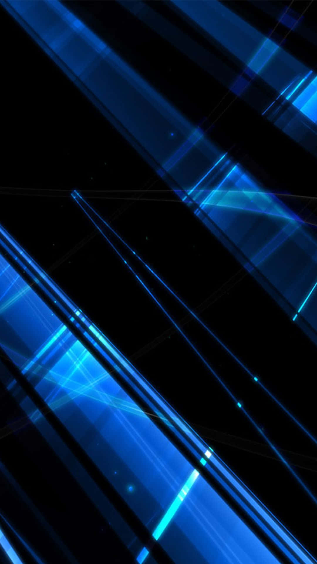 Blue Lines On A Black Background