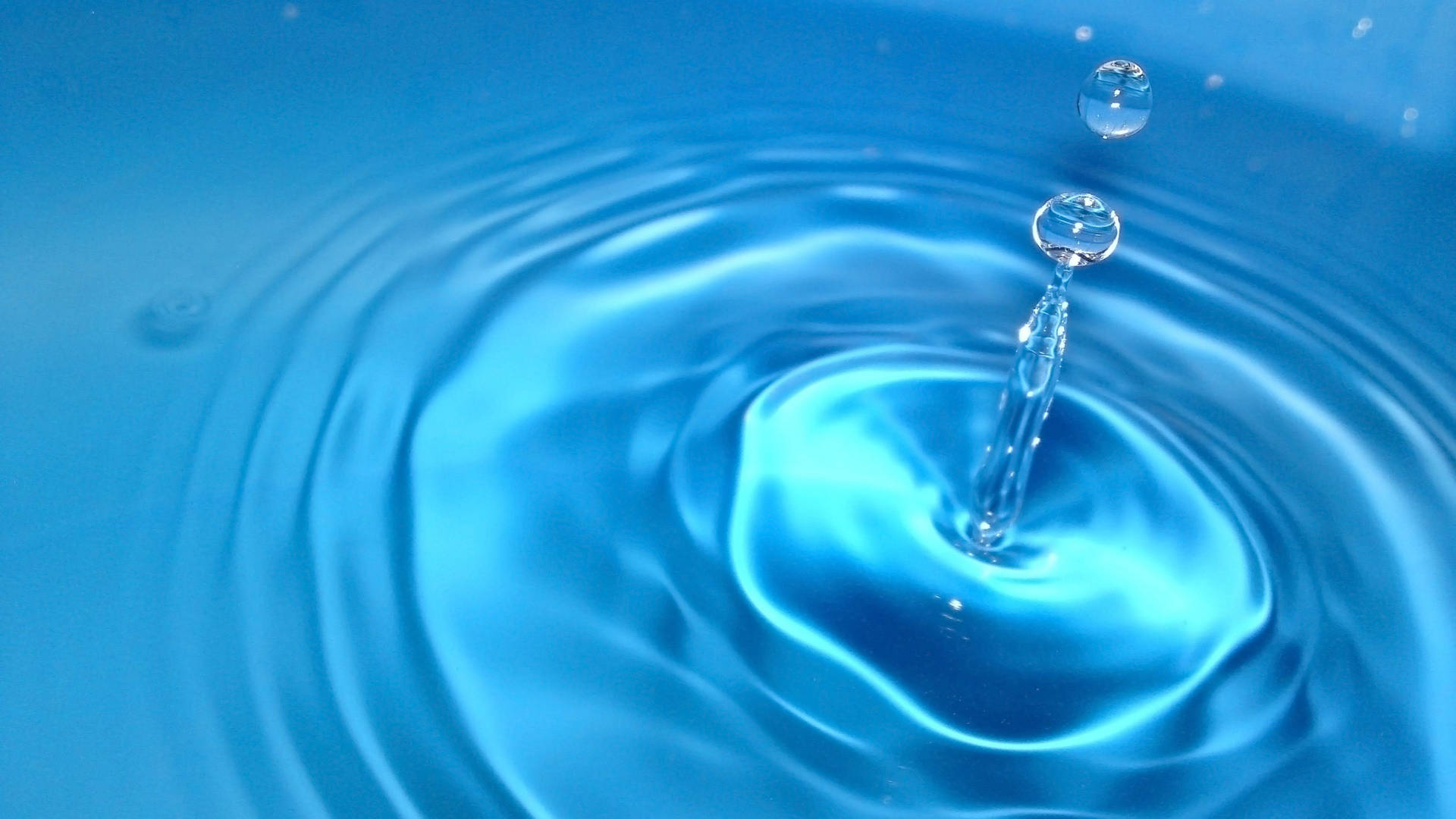 Blue Liquid Drop Background