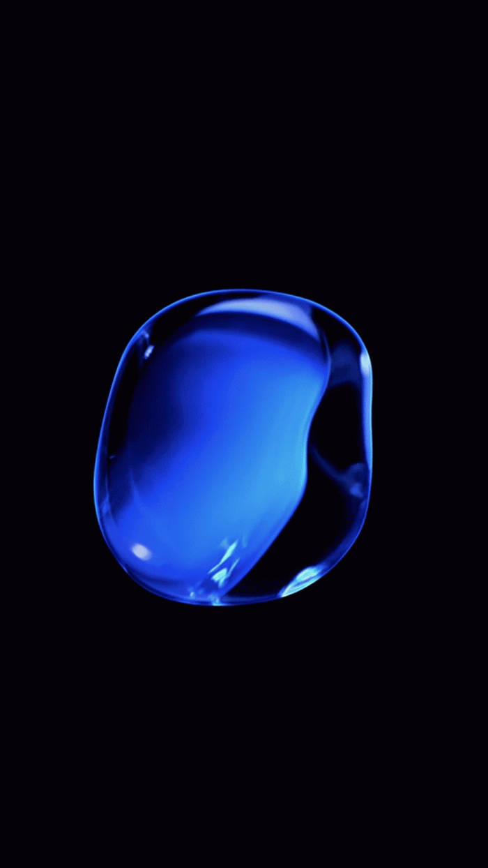 Blue Liquid Iphone Ios 10 Dark Background