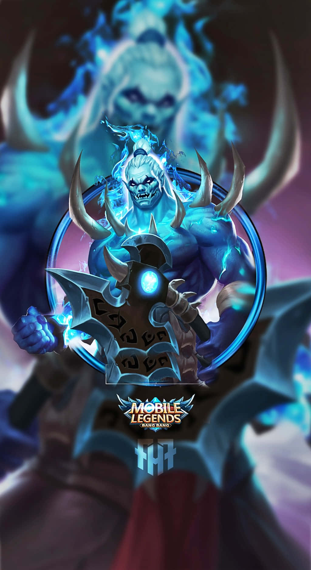 Blue Lit Ghoul's Fury Balmond Mobile Legend Background