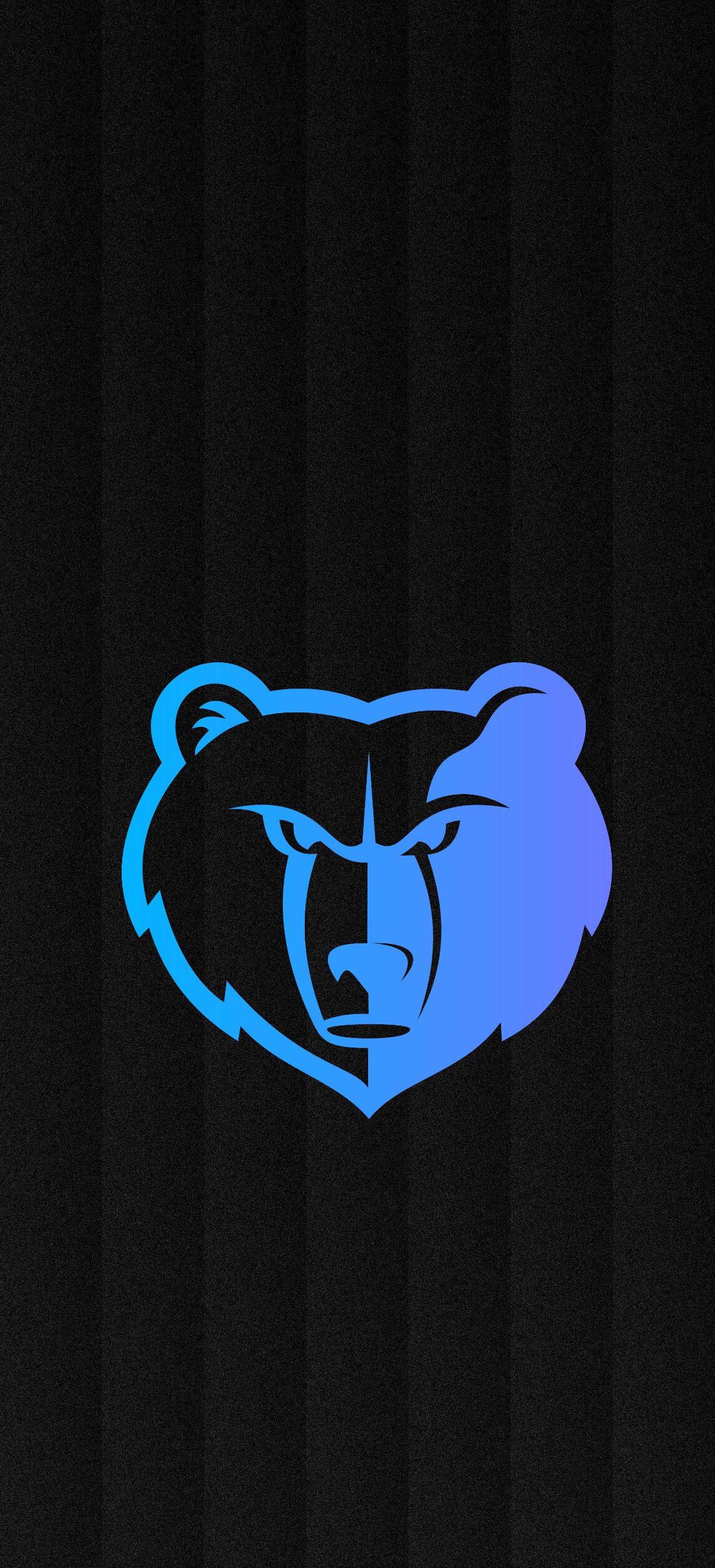 Blue Lit Nba Memphis Grizzlies Logo Background