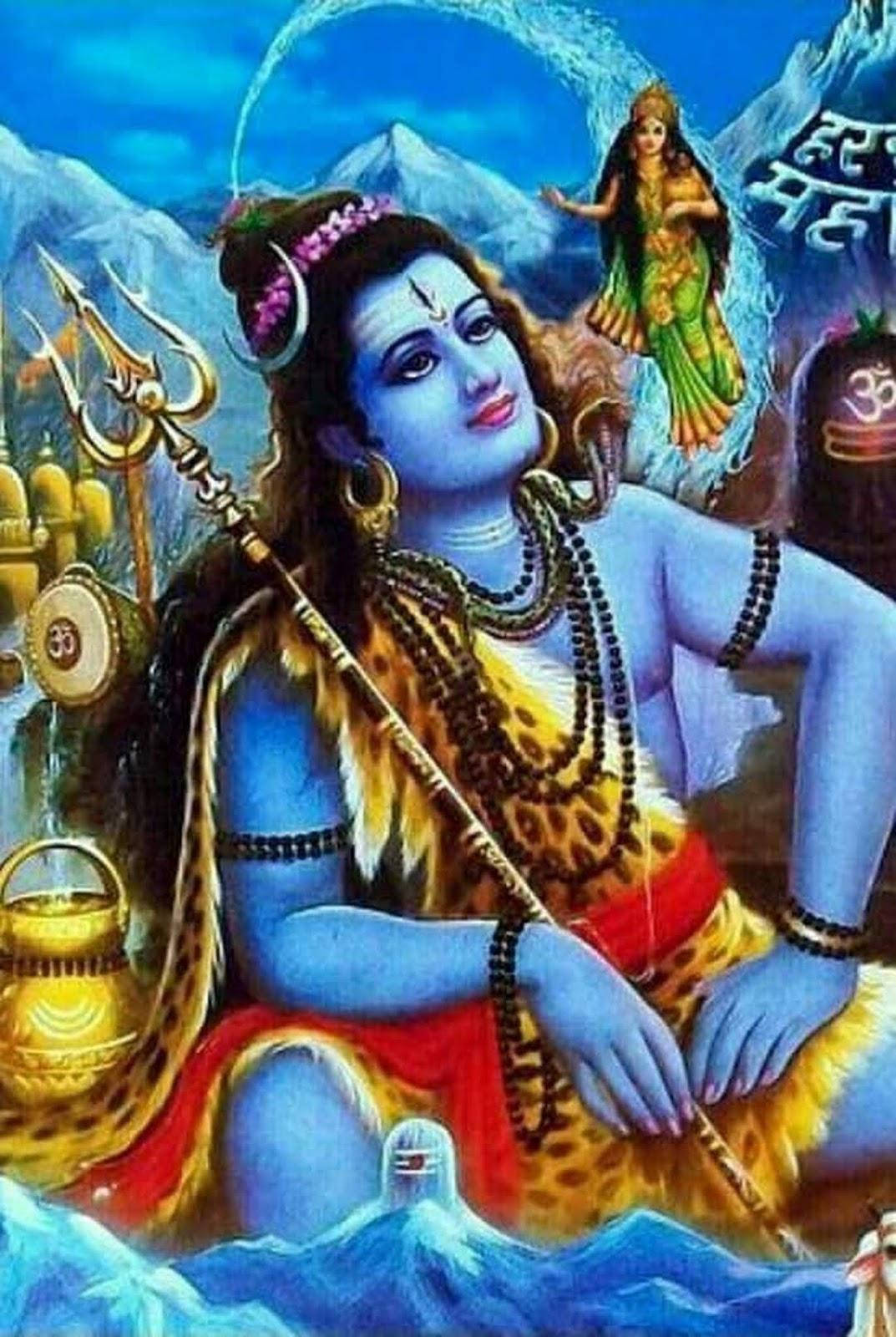 Blue Lord Shiva