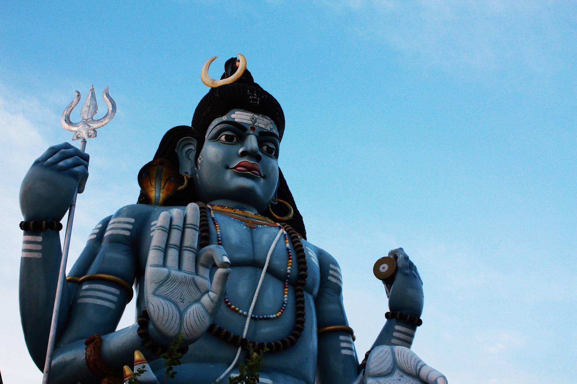 Blue Lord Shiva Background