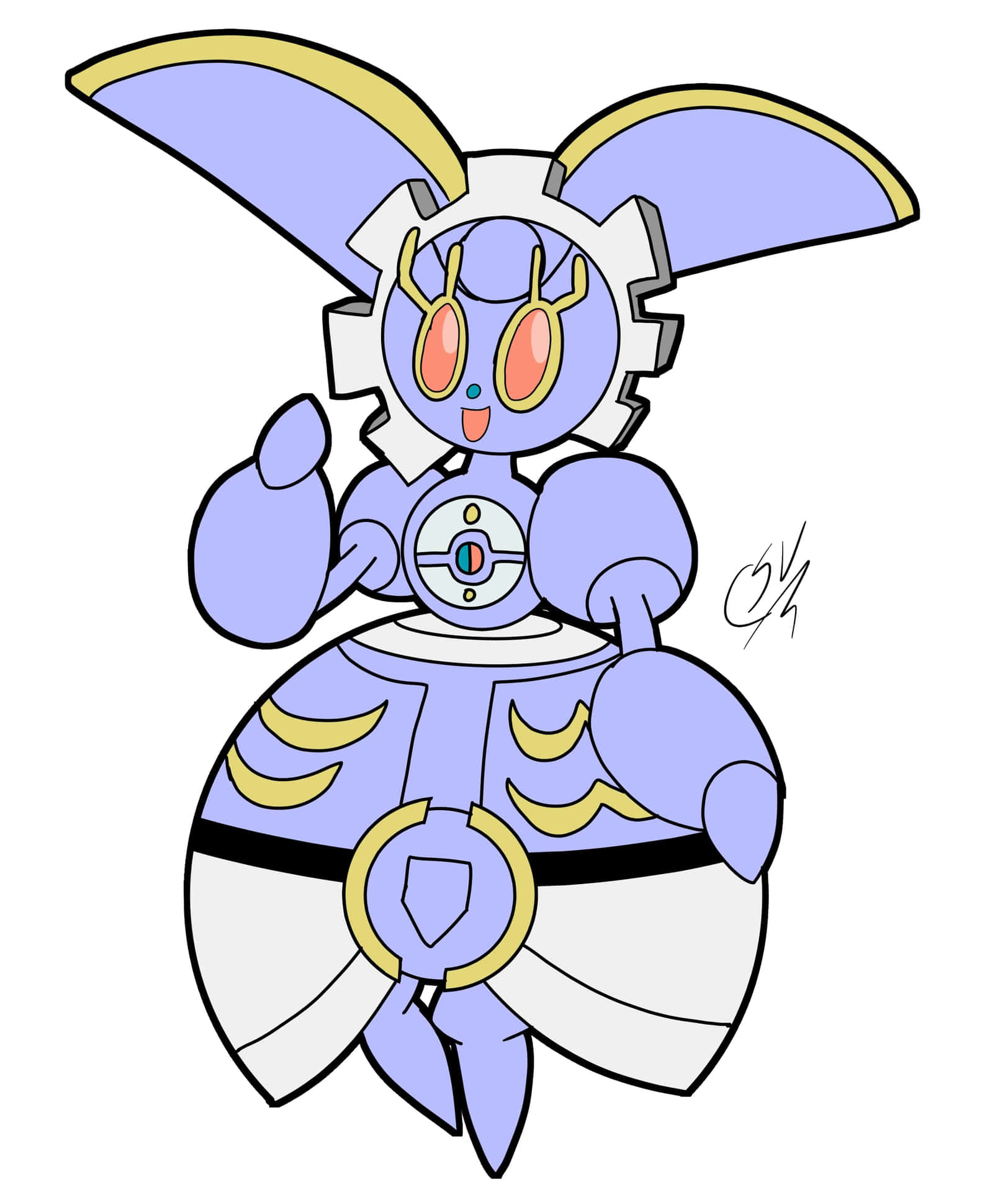 Blue Magearna Background