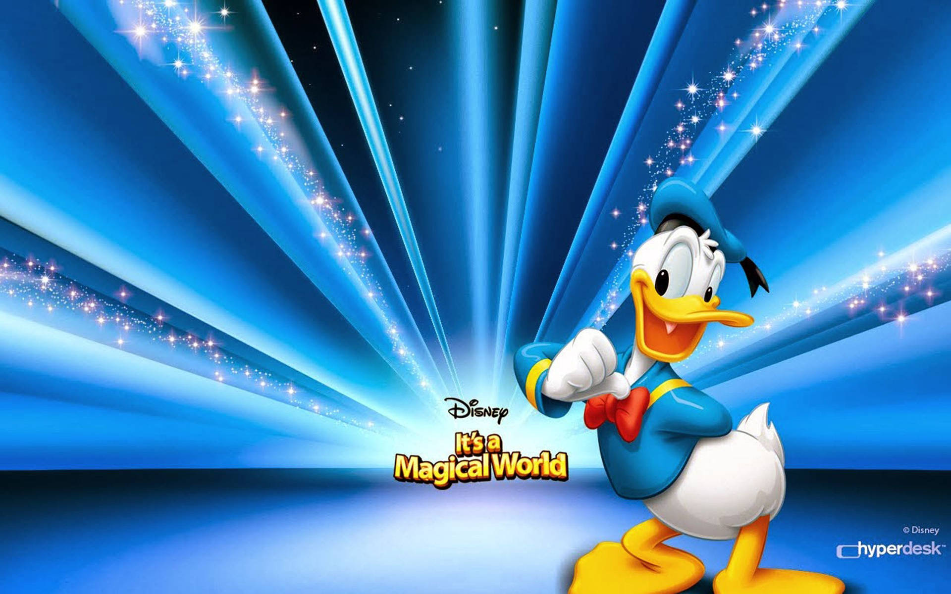 Blue Magical World Donald Duck Background Background