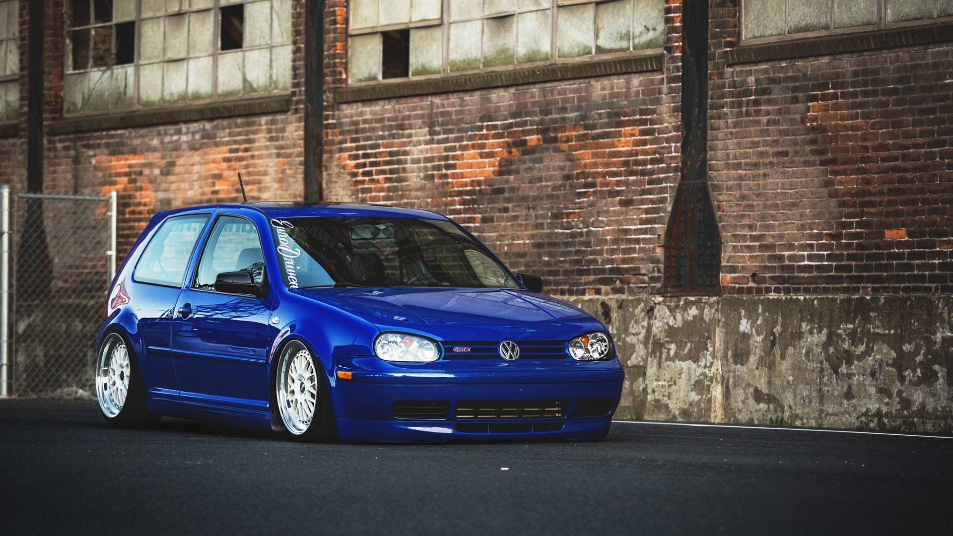 Blue Mk4 Volkswagen Golf Gti Background