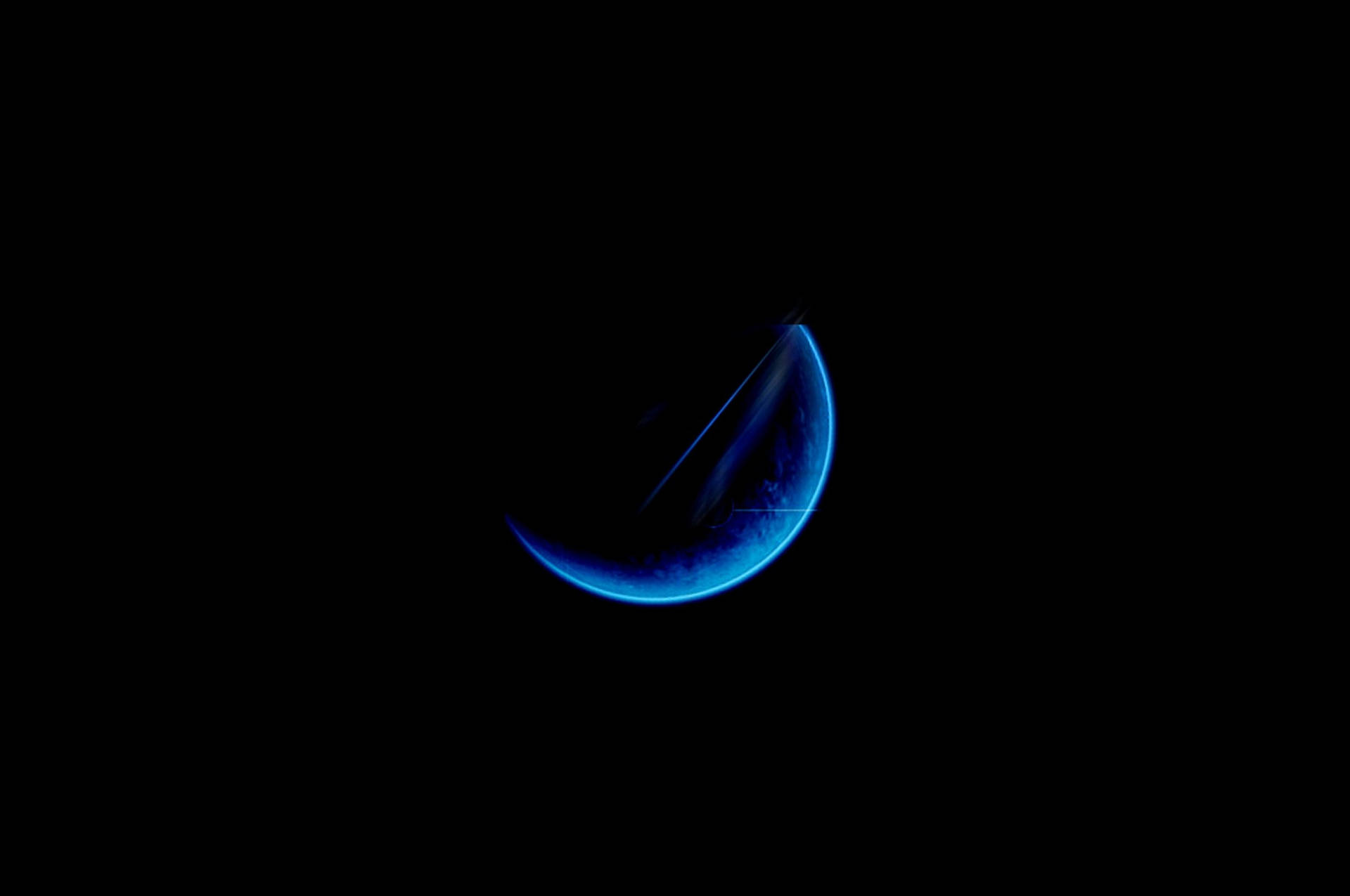 Blue Moon Aesthetic Background