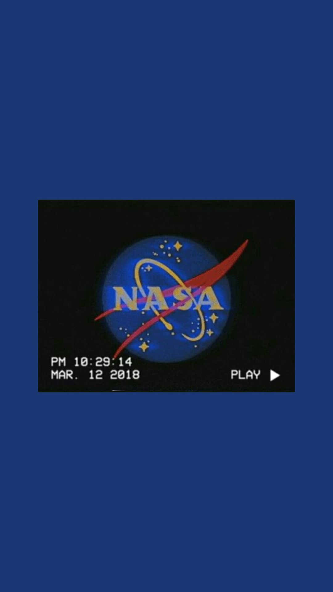 Blue Nasa Vintage Grunge Aesthetic