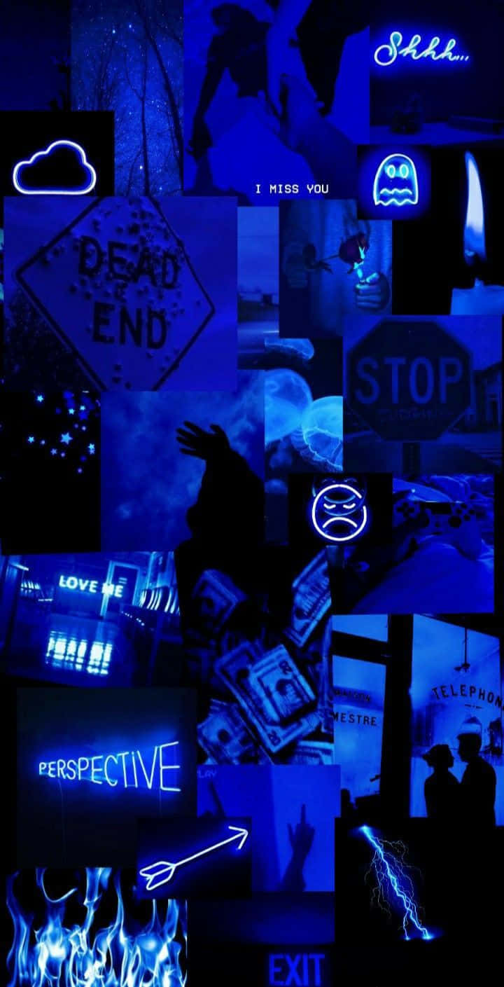 Blue Neon Collage Aesthetic.jpg Background