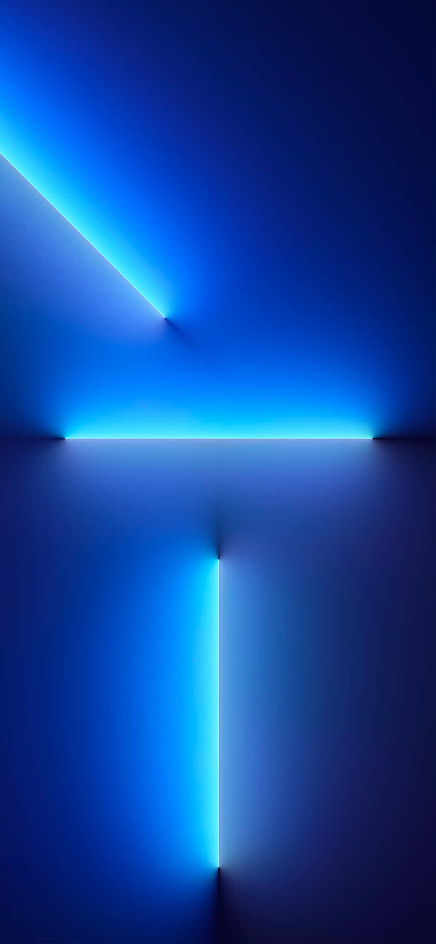 Blue Neon Lights Abstract Background