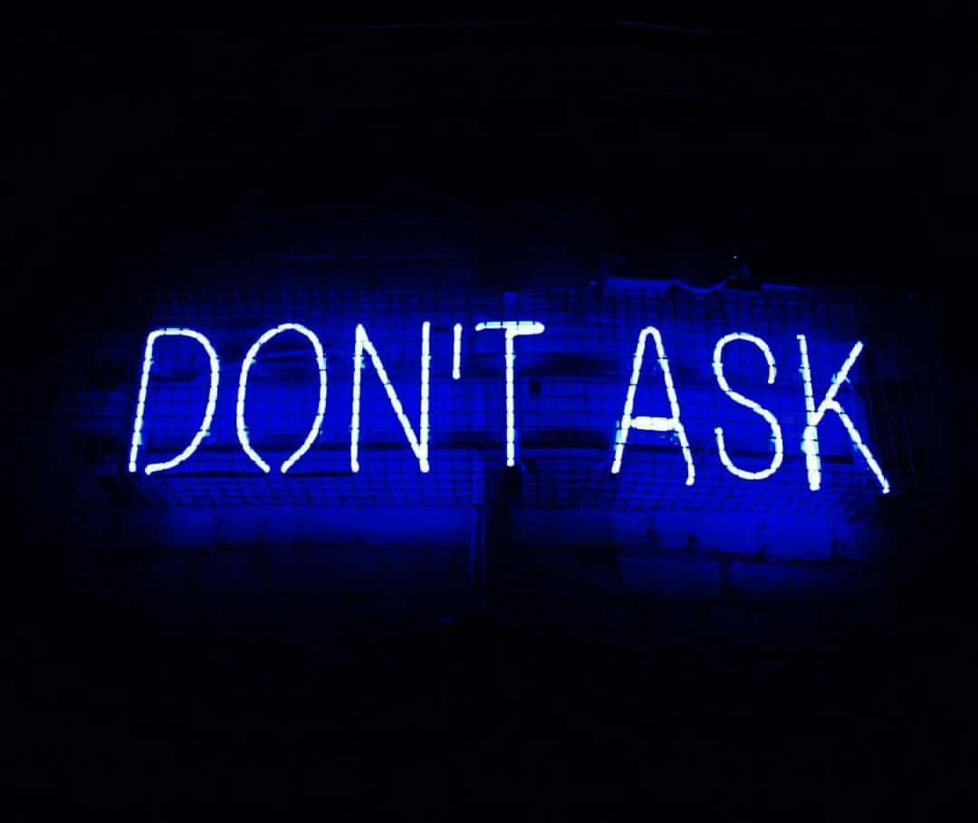 Blue Neon Lights Tumblr Laptop Background