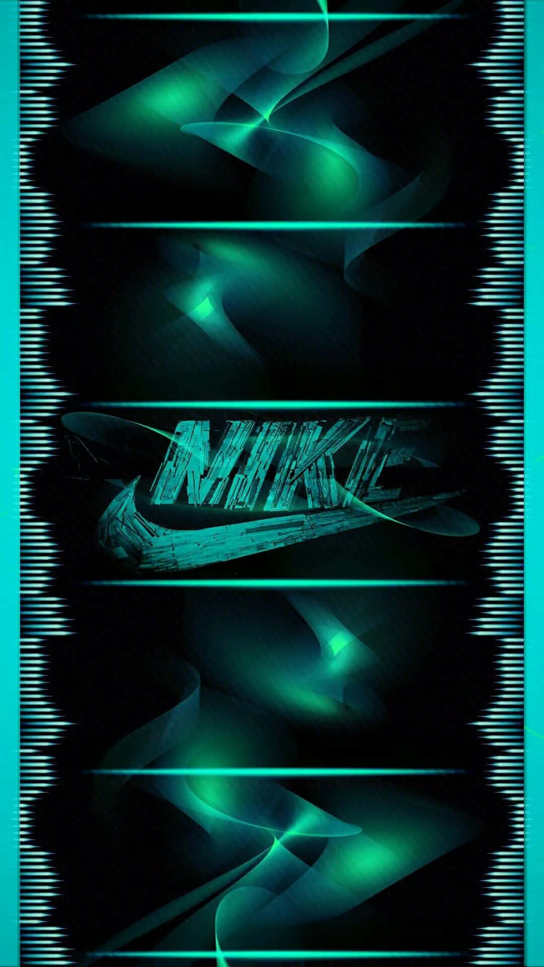 Blue Nike - Energetic And Dynamic In Motion Background