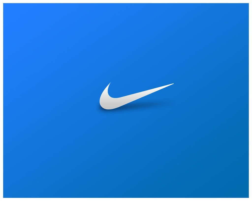 Blue Nike Logo 1024 X 819 Background
