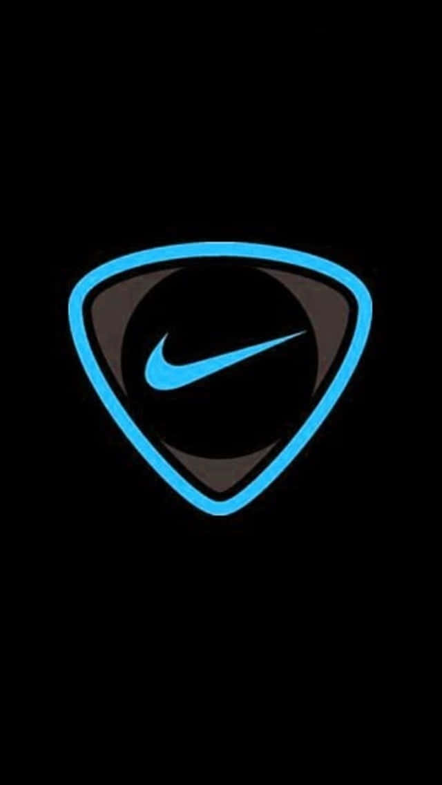 Blue Nike Logo 640 X 1136 Background
