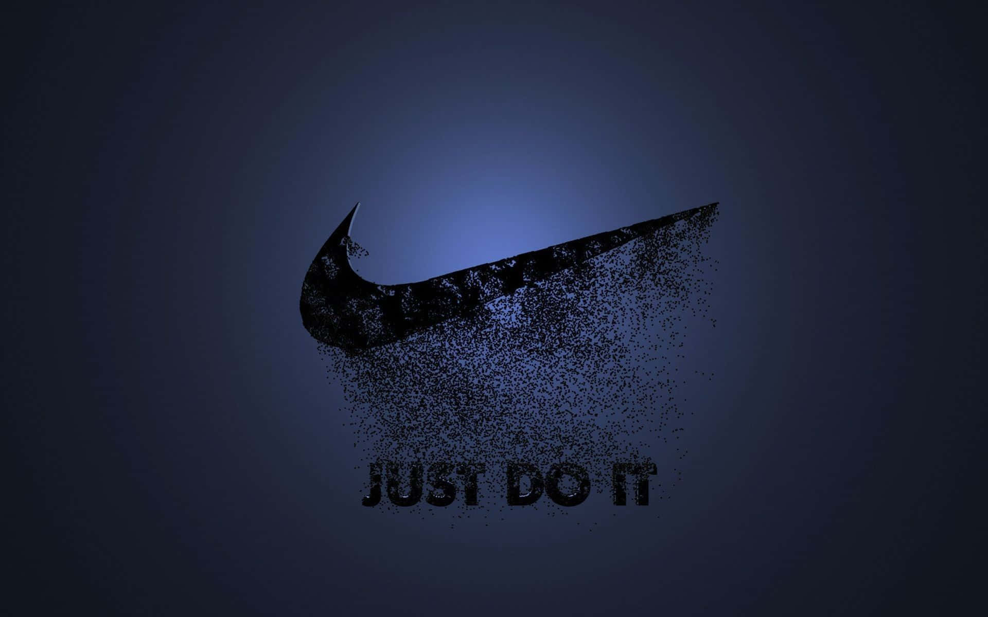 Blue Nike Logo Background