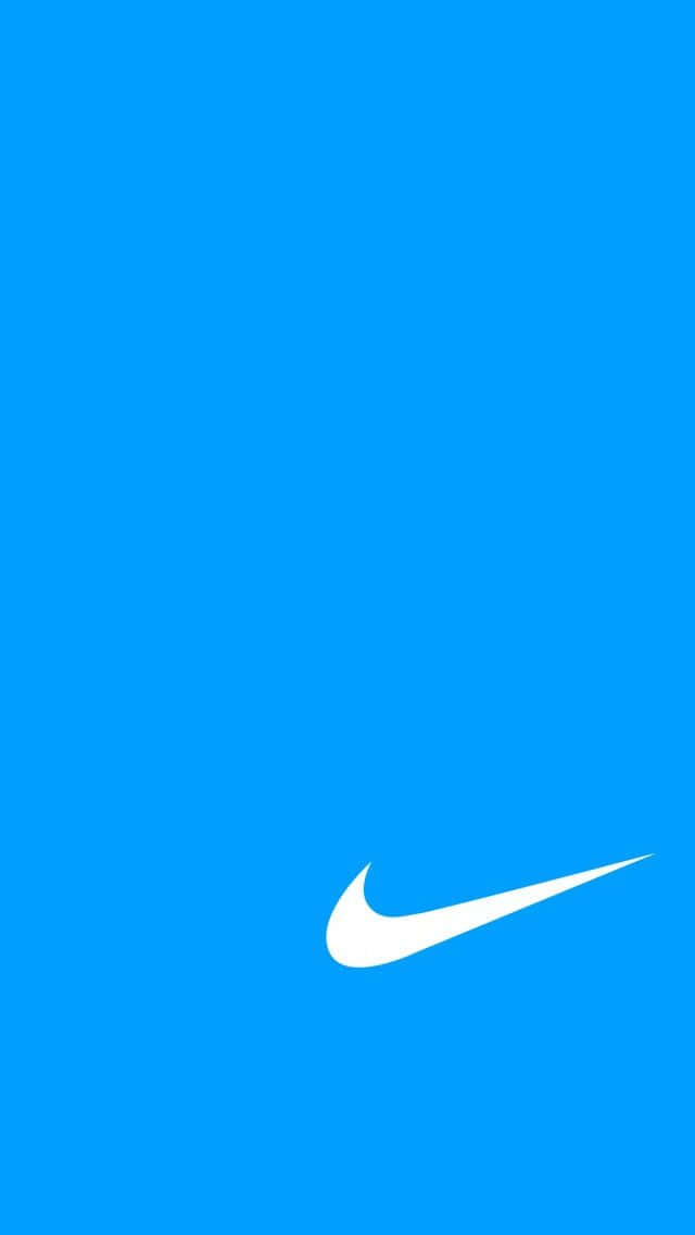 Blue Nike Logo Background