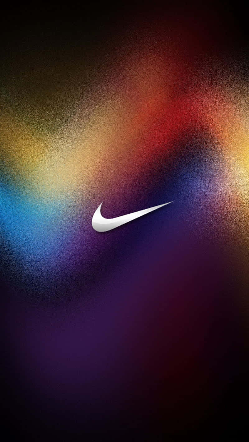 Blue Nike Logo Background