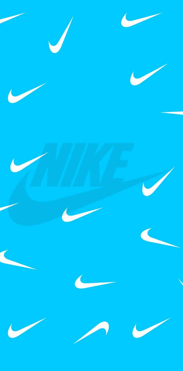 Blue Nike Sneaker Wallpaper Background