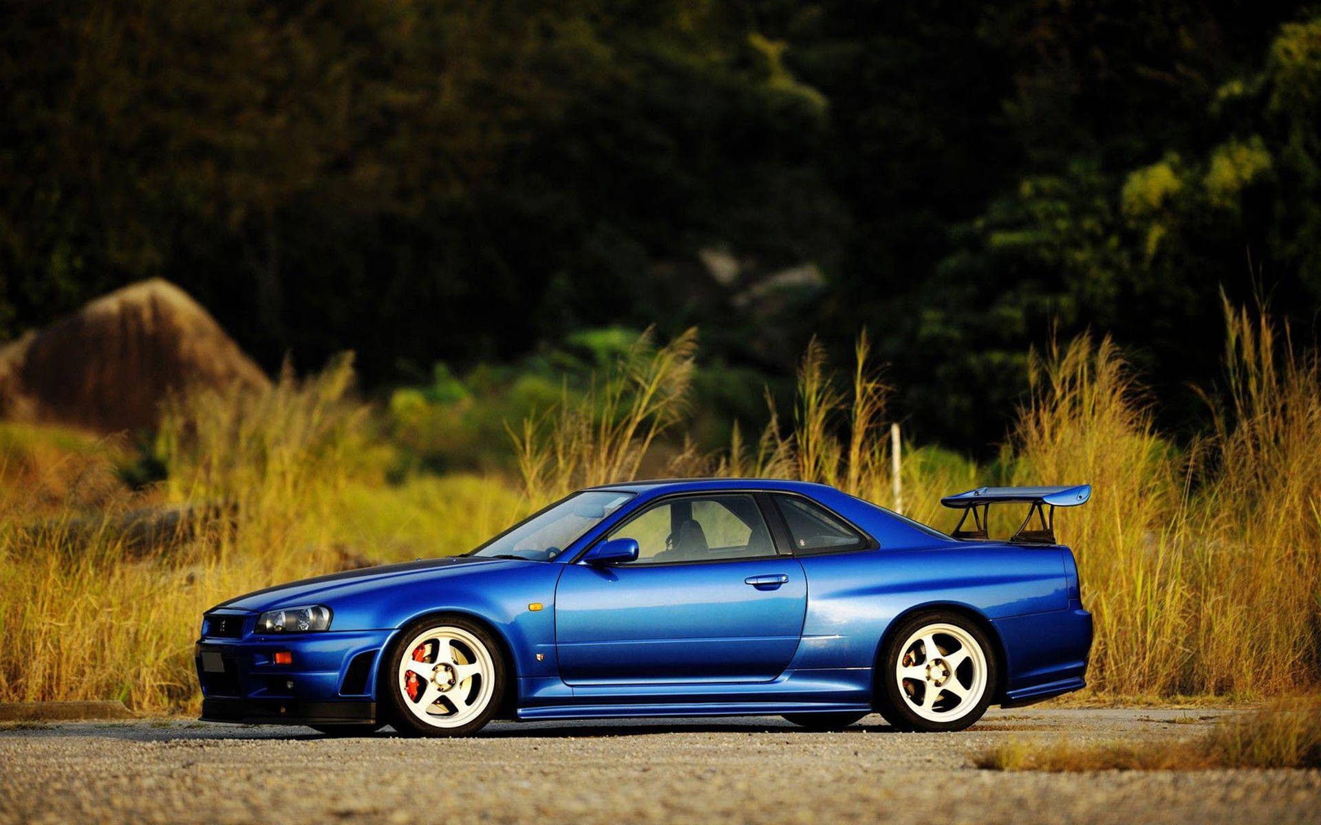 Blue Nissan Skyline Gtr R33 Background