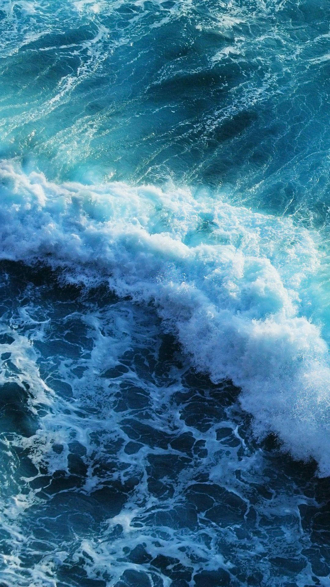 Blue Ocean Wave Iphone 6s Plus Background
