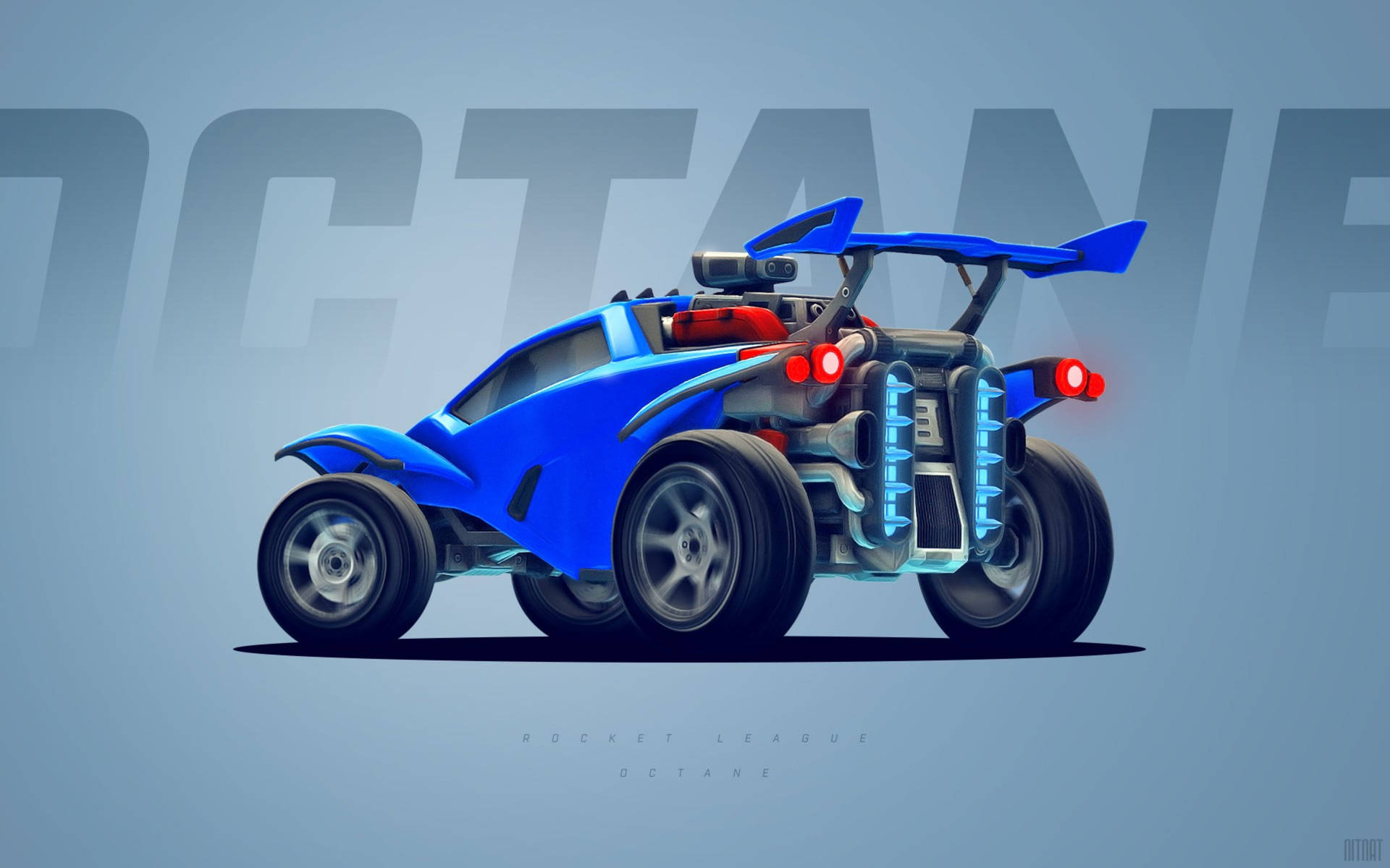 Blue Octane Rocket League Car 2k Background