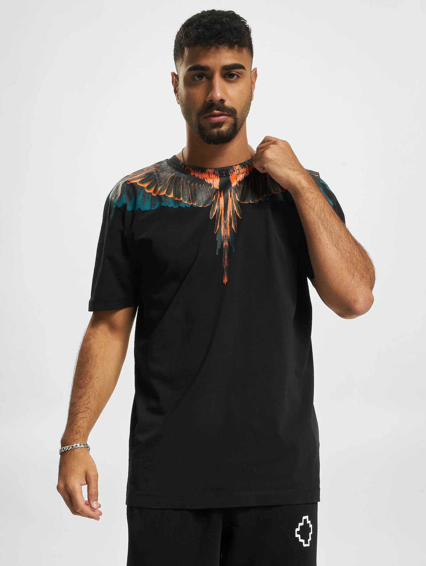 Blue Orange Wings Shirt Marcelo Burlon Background