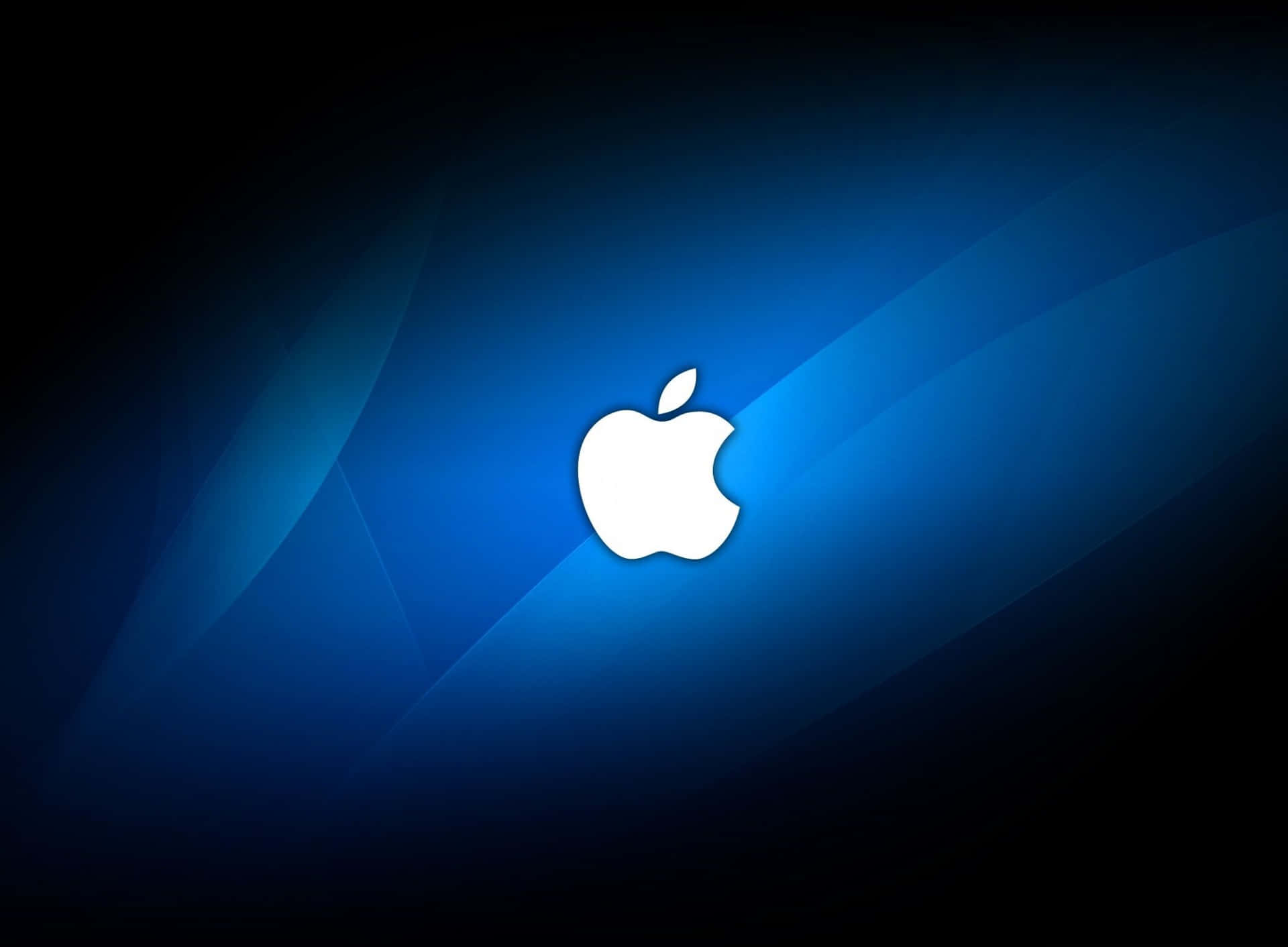 Blue Oval Light Cool Mac Logo Background